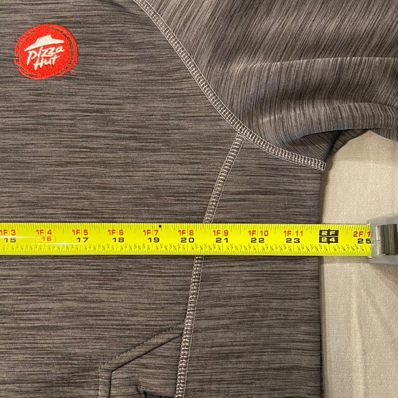 North End Sport Jacket Men’s L Gray Full Zip PIZZA HUT Logo NWOT - Picture 12 of 14